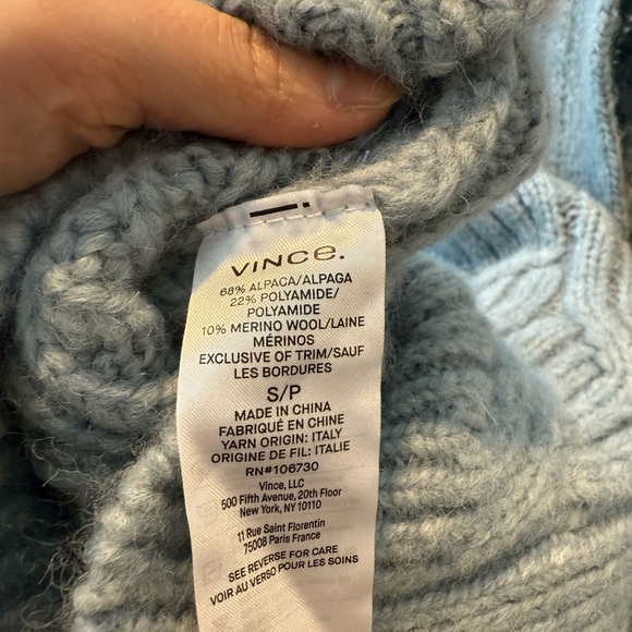 Vince Cable Knit Cardigan - Blue - Picture 7 of 8